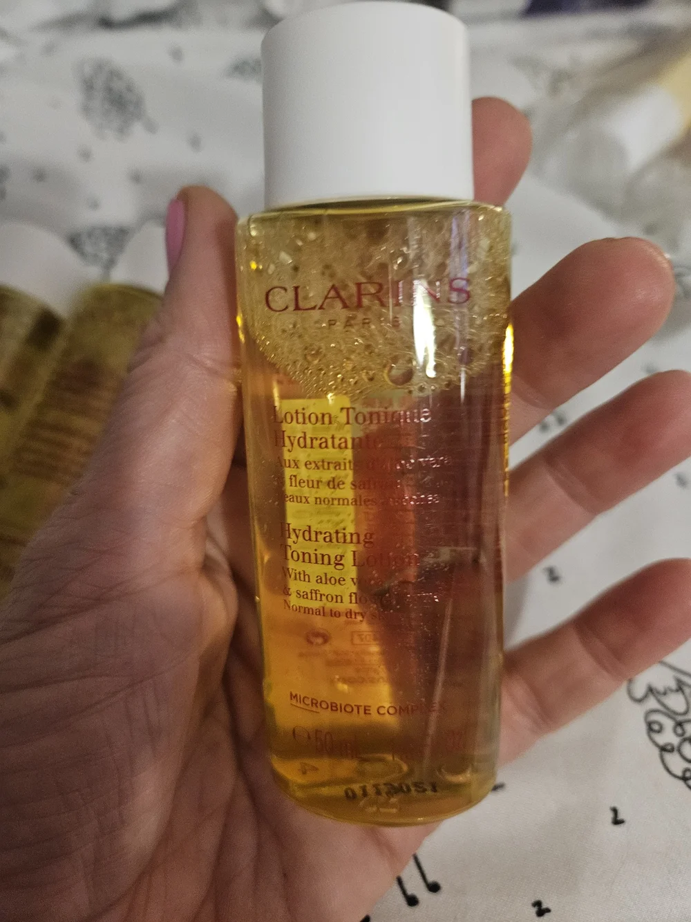 Clarins Hydrating Toning Lotion Travel Set — Clear Yellow Bottles (3)
